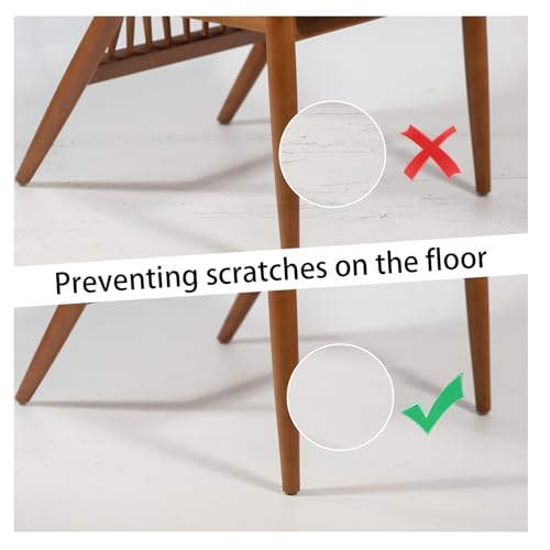 48 Pcs Brown Felt Cabinet Door Pads, 1/2 Inches Diameter Self Adhesive Felt Bumpers for Furniture Kitchen Cabinet Doors Floor Drawers Cupboards
