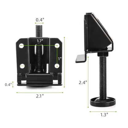 8 Pack Heavy Duty Leveling Feet, Adjustable Furniture Leg Leveler with Screws, Lock Nuts and Wrench for Furniture, Table, Cabinets, Shelves, Workbench