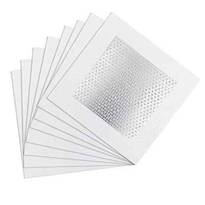 8pcs Drywall Repair Patch, 4" x 4" Drywall Patch Self Adhesive Aluminum Wall Repair Patch Kit - size: 4" x 4", 8 PCS