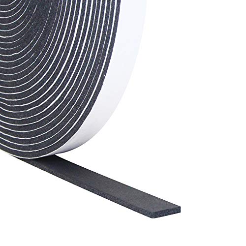 DGSL Foam Insulation Tape, 1/2In x 1/8In x 49.5Ft Weather Stripping Door Seal Strip for Doors and Windows,Sliding Door,Sound Proof Soundproofing Door Seal,Weatherstrip,Air Conditioning Seal Strip - size: 1/2In x 1/8In x 49.5Ft