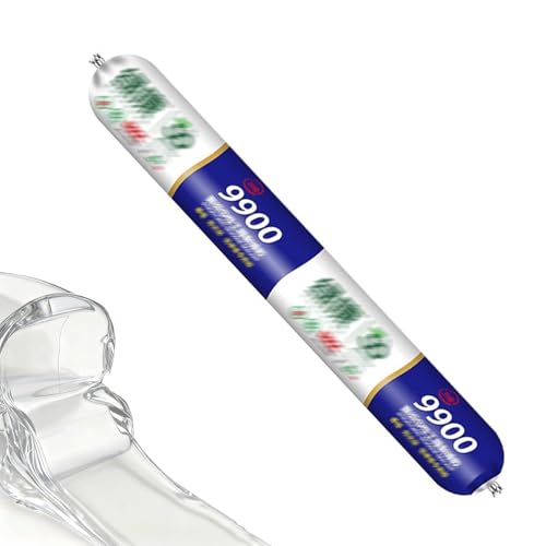 9900 Sealant Waterproof,Outdoor Silicone Sealant, Permanently Repairs Roof & Wall Cracks, Waterproof, Heat & Stretch-Resistant, Tough & Tear-Proof for Exteriors (Transparent) - color: Transparent
