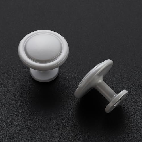 Ravinte 3 Pack 1-1/4 inch Kitchen Cabinet/Drawer/Dresser Knobs Grey Zinc Drawer Pulls/Handles - color: Gray