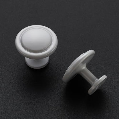 Ravinte 3 Pack 1-1/4 inch Kitchen Cabinet/Drawer/Dresser Knobs Grey Zinc Drawer Pulls/Handles - color: Gray