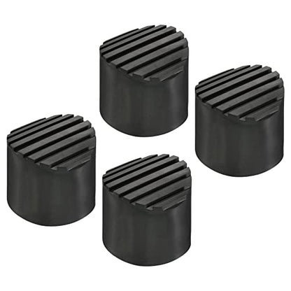 MECCANIXITY Ladder Non-Slip Feet Mat 60mm ID Rubber Round Telescopic Ladder Accessories Pad Cover Cushion for Ladder Protection Black Pack of 4 - size: 60mm