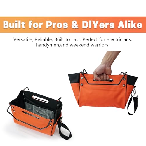 Ladder Tool Pouch Organizer – Heavy Duty Ladder Accessory Caddy with Multi-Pockets for Wrenches, Hammers & Hand Tools – Durable Oxford Storage Bag