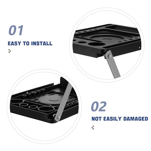 Kisangel Platform Accessories for Painters, Anti-Slip Extension Ladder Platform System, Work Tray for Tools, Heavy Duty Work Stand 13.78x10.63 Inches
