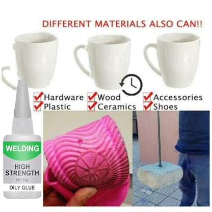 1Pack Universal Strong Glue,Multifunctional Fast Repair Instant Welding Glue,High-Strength Oily Glues for Metal, Plastic, Wood, Ceramics, Leather, Glass, - color: 1pcs