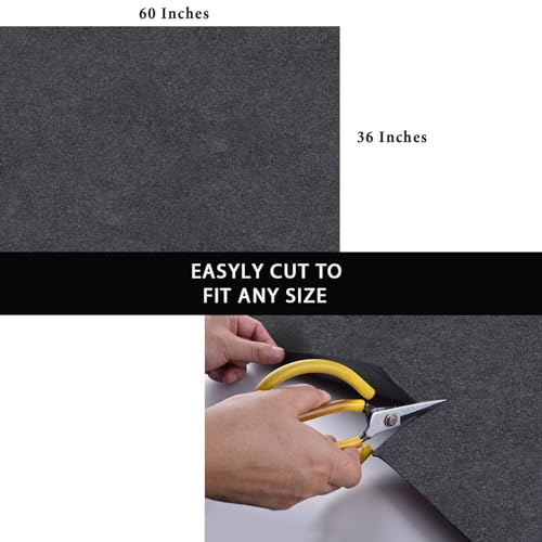 36X60 Iches Garage Mats Absorb Liquids Oil Drip Pan for Under Car Waterproof Rubber Backing Layer Oil Spill Mat Protects Floor from Spills Drips Splashes Stains Garage Floor Mat (36x60 in) - size: 3' x 5' (Rectangular)