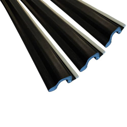 MEGA Reach Foam Weatherstrip (3 Pieces), Foam Weatherstrip for Door, 97 Inches (Black) - color: Black