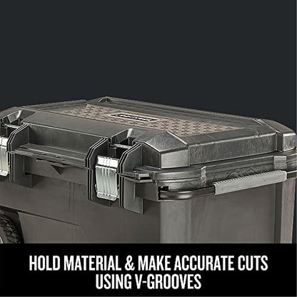 CRAFTSMAN 29-in. Rolling Tool Box with Wheels, Black, Plastic, Lockable (CMST24800) - style: 24 gallon Chest