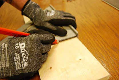 MAGID Touchscreen ANSI A6 Cut-Resistant Work Gloves, 1 Pair, 13-Gauge, Nitrile Coated, 7/Small,Dark Gray - size: 7/S, style: 1 Pair