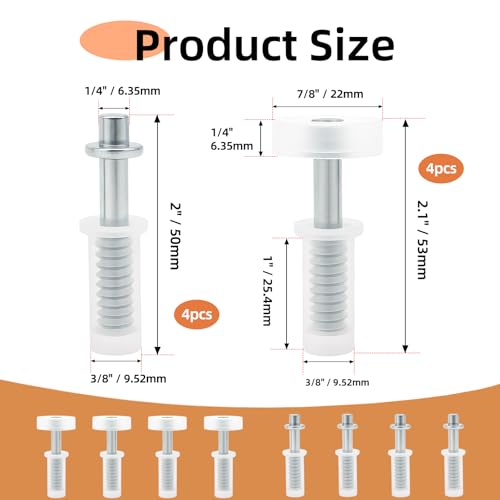 8pcs Bi-Fold Door Hardware Kits - Closet Doors Top Roller Guide and Top Pivot, Bifold Door Repair Kit Spring Loaded Sliding Closet Door Hardware for Barn Folding Shower Doors