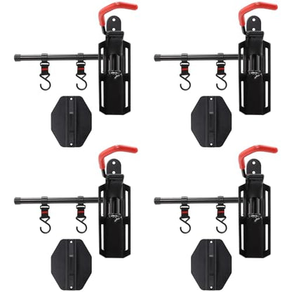 Swivel Bike Wall Mount, Bike Hangers for Garage, Space-Saving Vertical Bike Rack, Sturdy Bike Storage Rack Holds Up to 66lbs with No-scratch Protection, Easy to Install, 4 Pack - style: Type B：4 Pack