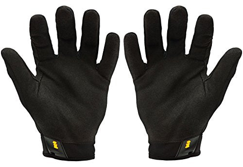 Ironclad WCG Workcrew Mechanic Gloves, Black - color: Black/Yellow, size: Medium (Pack of 1)