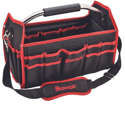 Starrett Zippered Hand Tool Bag - Durable Construction with Exterior & Interior Pockets - Large Size for Easy Storage & Organization - BGL - size: Large
