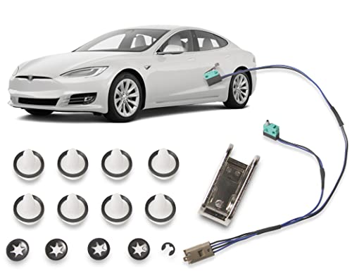 Door Handle Repair Kit Stainless Upgrade Microswitch Wiring Harness Compatible with Tesla Model S 2012-2020 Replace 1042845-00-A 1042845-00-B 1016009-00-C