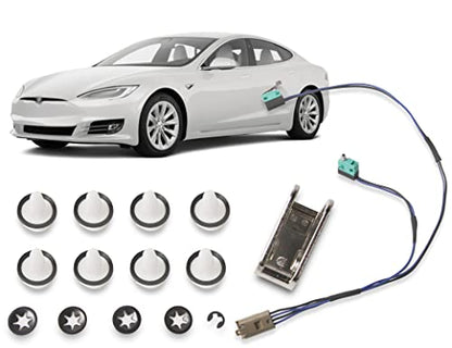 Door Handle Repair Kit Stainless Upgrade Microswitch Wiring Harness Compatible with Tesla Model S 2012-2020 Replace 1042845-00-A 1042845-00-B 1016009-00-C