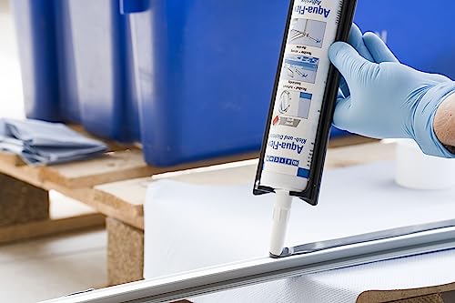 WEICON Aqua-Flex | Waterproof Sealant & Adhesive for Underwater Use | 10.5 oz Cartridge | Bonds Wet Surfaces | Flexible & Paintable (Black)