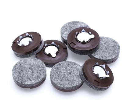 Slipstick GorillaFelt 1-1/2 Inch Felt Glides/Furniture Feet Floor Protectors (Set of 8 Sliders) Nail On Felt Furniture Pads Guaranteed to Stay On, Round, CB270-8 - size: 1-1/2 Inch 8 Pack