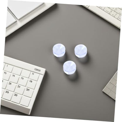 STOBOK 16pcs Table Top Bumper: Anti Slide and Scratch 35 Mm Transparent Non-Adhesive Rubber Pads for Table Top Spacer to Avoid The Movement of Glass - size: 3.50X3.50X1.00CM