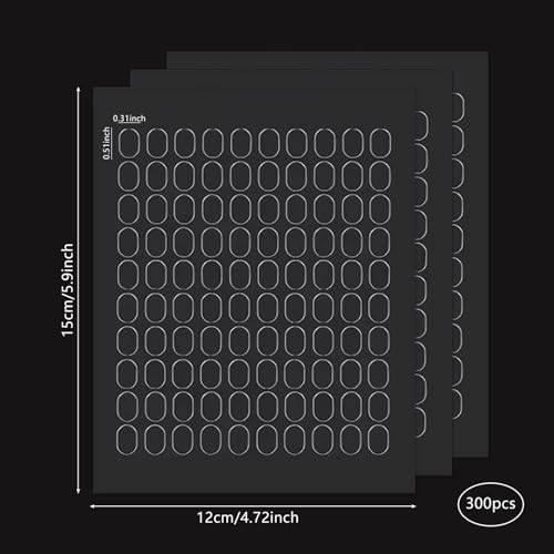 300 Pcs Sticky Dots Mounting Putty Sticky Tack, Removable Non-Marking Adhesive Dots Clear Double Sided for Crafts Balloons Festival Home Office Party Decorations (0.31" X 0.51") - size: 300pcs-0.31" X 0.51"