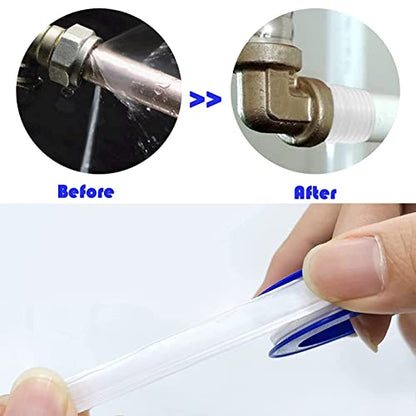 BetterJonny 10 Rolls Teflon Tape, 12mmx10m PTFE Pipe Sealant Seal Tape Industrial Thread Seal Tapes Plumbing Waterproof Seal Tape for Shower Head,Water Pipe Sealing Tape,Thread Seal（White）