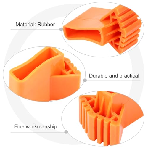 4pcs Ladder Foot Mats Non-Slip Rubber Covers Anti-Skid Ladder Feet Pads for Stability and Protection Heavy-Duty Set for Indoor and Outdoor Use