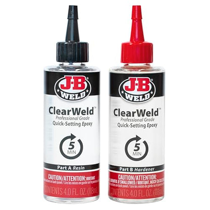 J-B Weld Pro Size ClearWeld 5 Minute Set Epoxy