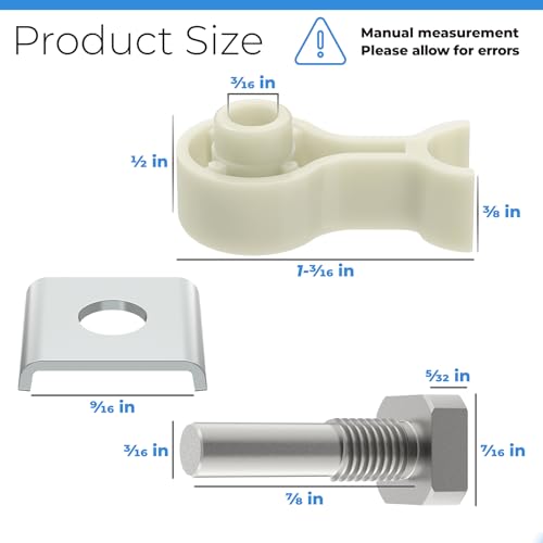 PalpitateC Glass Shower Door Repair Kit with Stainless Steel Pivot Pin and Plastic Pivot Bushing Replacement for Framed Shower Doors - size: #SDPP01 and #SDPB1871