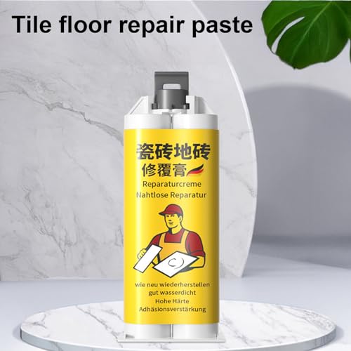 2026 Tile Crack Repair Paste Kit for Wall, Quartz Countertop & Ceramic Surfaces – Porcelain Granite Chip Filler, Grout Concrete Cement Crack Repair Agent