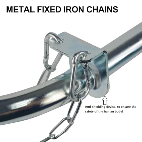 Ladder Stabilizer for Roof, Ladder Standoff Brackets with Foam Elbows and Anti-Shedding Device, Silver