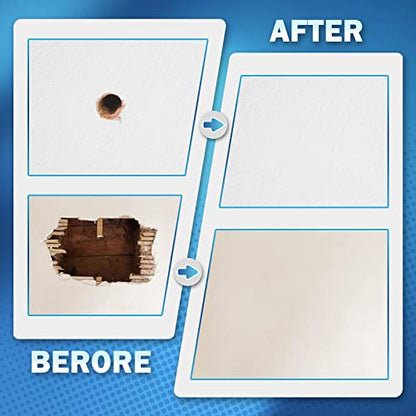 Seloom Drywall Repair Kit Upgraded Size, 2/4/6/8/10 Inch Drywall Patch Kit Large Hole, Self Adhesive Fiberglass Mesh Wall Patch Quick Repair for Damaged Drywall Ceiling - size: 2/4/6/8/10in