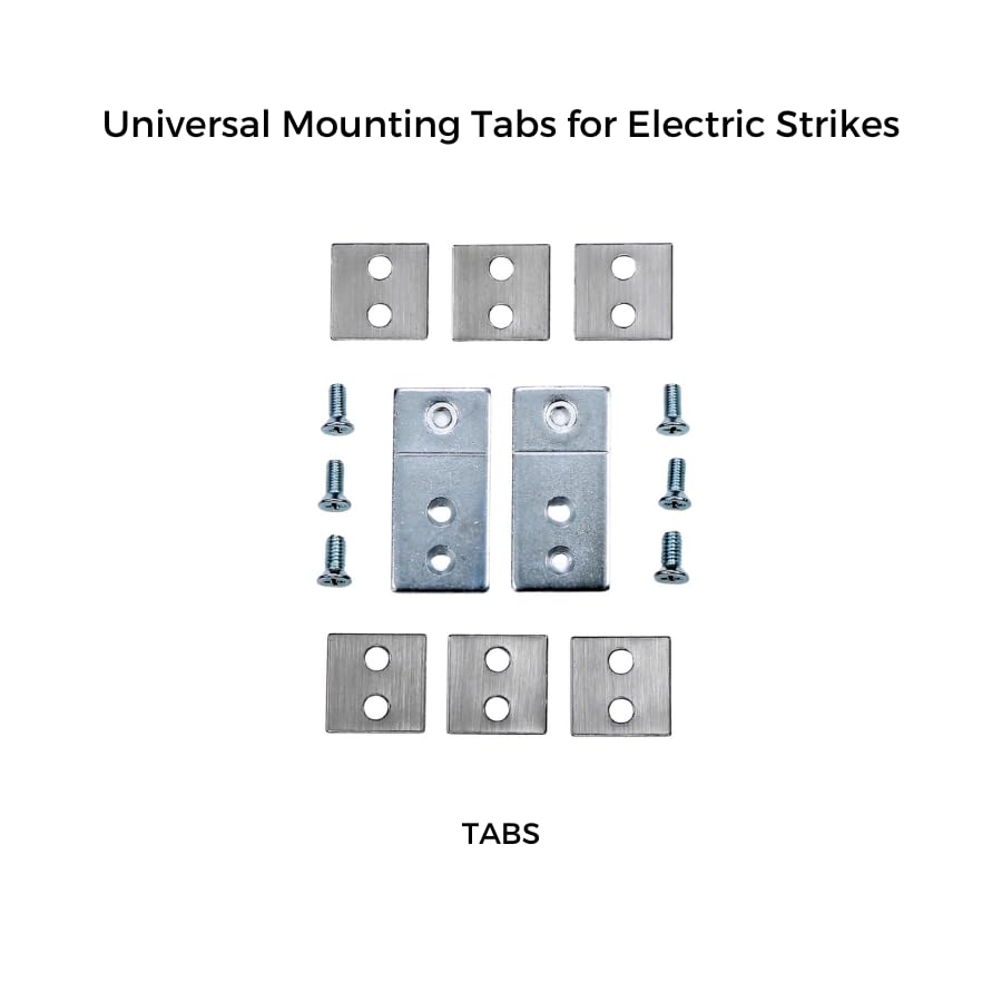 Universal Mounting Tabs for Electric Strikes | HES Electric Strike Faceplate Mounting Tab | Access Control | TUFF STRIKE