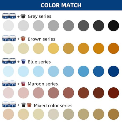 Marble and Granite Repair kit Porcelain Marble Stone and Quartz Countertops Repair kit for Chips Dents Cracks Holes Scratchs, Fix Chipped Edges Corners, Reattaches or rebuilds Missing Pieces