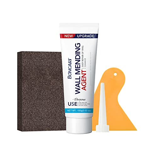 BONCART Spackle Wall Repair Kit,Drywall Repair kit,Wall Mending Agent Putty with Scraper,Plaster Wall Repair Paste for Wall Crack/Nail Hole/Graffiti,Wall Surface - style: 1Pack