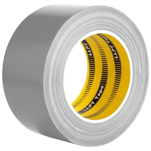 LLPT Duct Tape Premium Grade 2.36 Inches x 108 Feet x 11 Mil Easy Tear Residue Free Strong Adhesive Color Silver Gray (DT245) - color: Gray