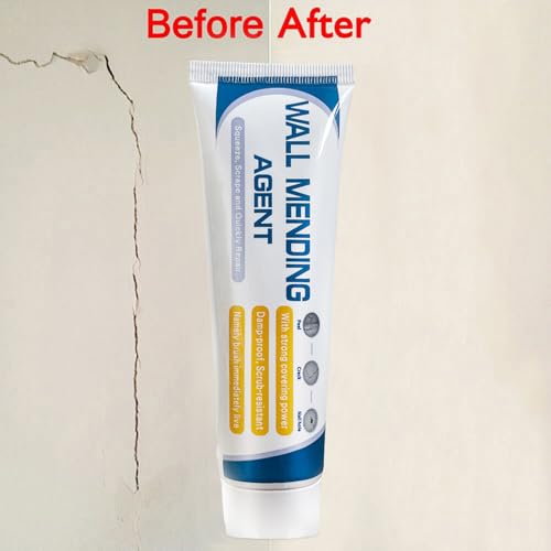 Drywall Patch Repair Kit: Wall Mending Agent for Holes & Cracks - Wall Repair Paste for Nail Holes, Dents & Small Damage-100g - color: 100g