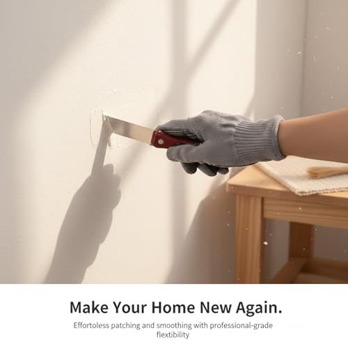 2PCS Spackle Knife, Small Putty Knife,1 Inch Scraper Tool with Wooden Handle for Drywall, Spackling, Patching, Painting, Wallpaper Removal