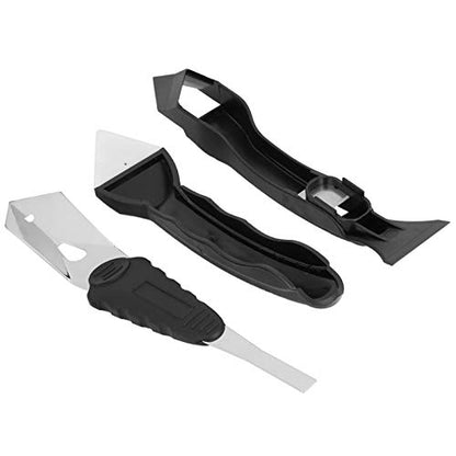 Caulk Tools Kit Silicone Sealant Remover Shovel Glass Cement Caulking Scraper Sealant Finishing Tool Grout Scraper For Kitchen Bathroom Window, Sink Joint 3 In 1