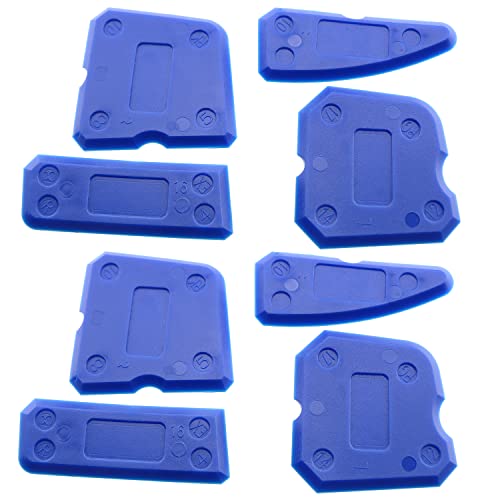 Caulk Tool LUORNG 2Set(8PCS) Sealant Silicone Finishing Tool Spreader Finishing Kit Caulking Grout Tools for Kitchen Bathroom Floor, Silicone Sealant Tool