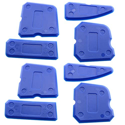 Caulk Tool LUORNG 2Set(8PCS) Sealant Silicone Finishing Tool Spreader Finishing Kit Caulking Grout Tools for Kitchen Bathroom Floor, Silicone Sealant Tool