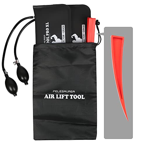 Air Wedge Bag 2pcs, Inflatable Air Shim with Pry Bars, Commercial Grade Air Wedge Pump Kit - style: 001