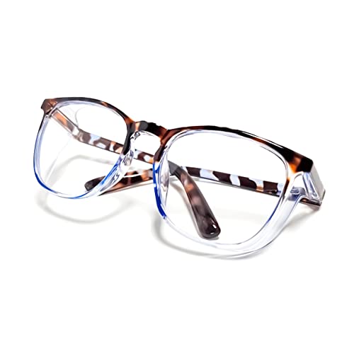 Safety Glasses Anti-Fog Goggles Z87.1 Blue Light Blocking Anti-Dust UV Protection Glasses For Men Women (Blue Quartz) - color: Blue Quartz