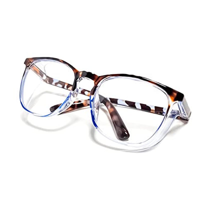 Safety Glasses Anti-Fog Goggles Z87.1 Blue Light Blocking Anti-Dust UV Protection Glasses For Men Women (Blue Quartz) - color: Blue Quartz