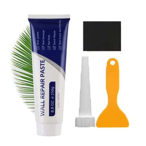 Drywall Patch Repair Kit 250g – Quick-Drying Wall Mending Agent with Scraper, Wall Putty Hole Repair, Multi-Functional Waterproof Repair Paste for Cracks, Holes & Concrete Surfaces (1 Set) - size: 1 Set