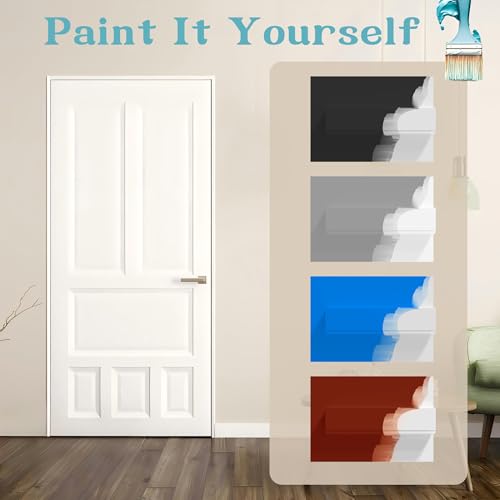 Door Jamb Frame Kit with Weatherstrip, Pine Wood, Primed, Pre-Installed Hinges, Handle Included, 81.65 in x 4.57in x 1.18 in (Right Handed) - color: Sliver Hardware-Right Handed