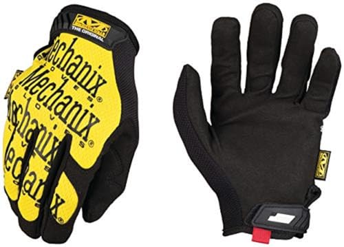 Mechanix Wear Original Work Gloves - Multi-Purpose Outdoor Work Gloves - Secure Fit - Durable & Machine Washable - Breathable & Comfortable - Small - Yellow - color: Yellow, size: Small