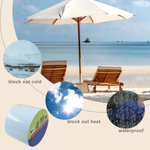 Waterproof Repair Tape, UV-Proof Multi-Surface Instant Seal Patch Repair for RV Awning, Boat Cover, Tent, Tarp & Canvas (3 Inch x 24.6FT, White) - color: White