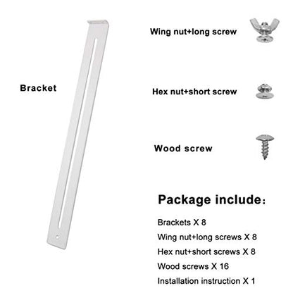 FRMSAET Drawer Repair Kit - Used to Reinforce and Repair Wooden/MDF/Chipboard Drawers Cabinet Reinforcement Heavy Duty Steel Hardware Furniture Accessories - Includes Screws (4 Pack) - size: 4 Pack