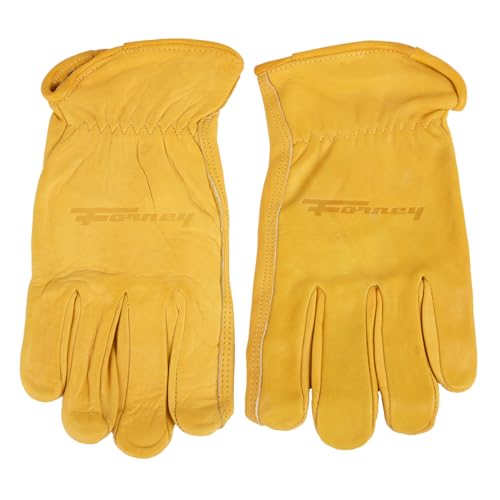 Forney, 53050, Premium Cowhide Leather Driver Work Gloves, Size Men's 2XL